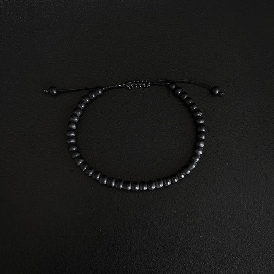 Sollicitus—bracelet noir matte
